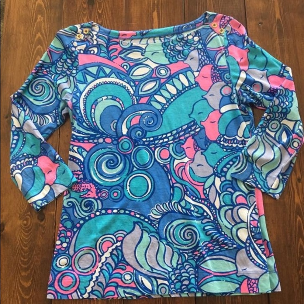 Lilly Pulitzer 3/4 Top - Picture 1 of 1